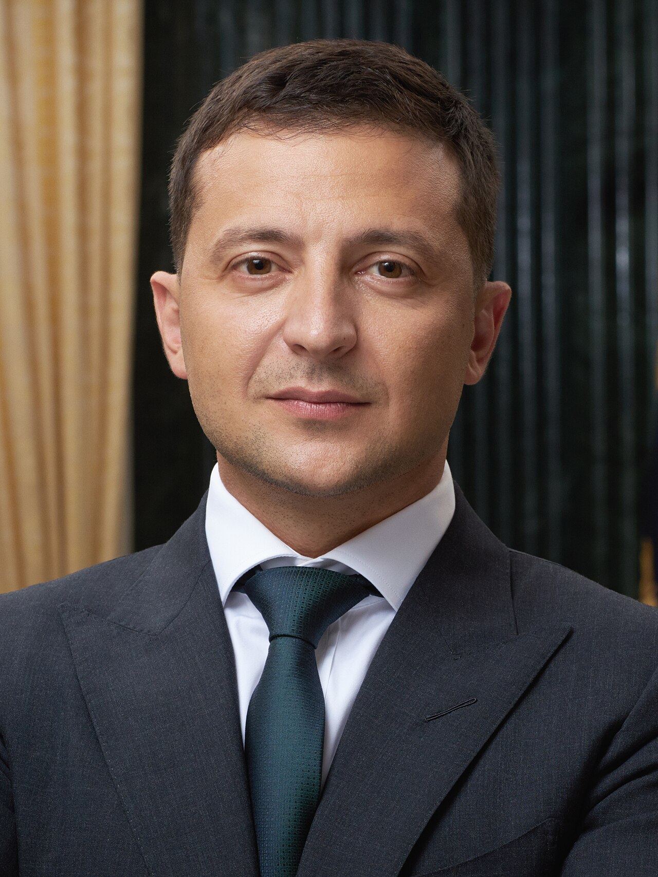 President Volodymyr Zelensky in his official portrait, 2019 (file photo).