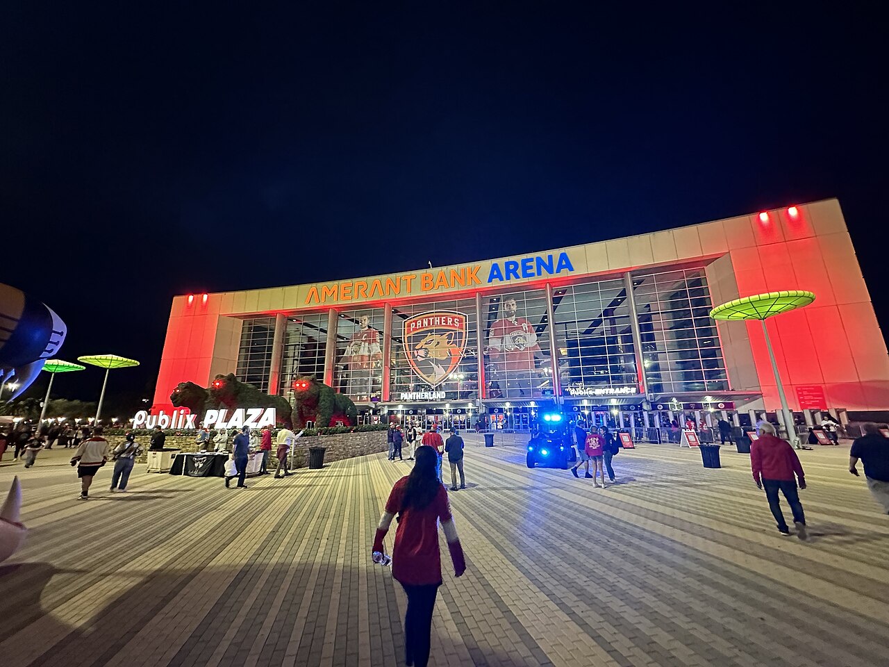 Amerant Bank Arena in Sunrise, Fla., home of the Florida Panthers, in 2024 (file photo).