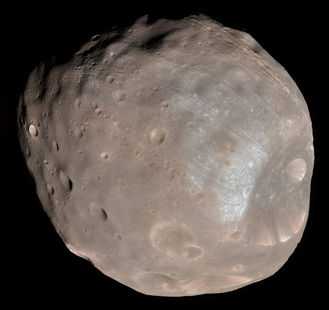 Phobos, the mission's target, seen by NASA's Mars Reconnaissance Orbiter in 2008 (file photo).
