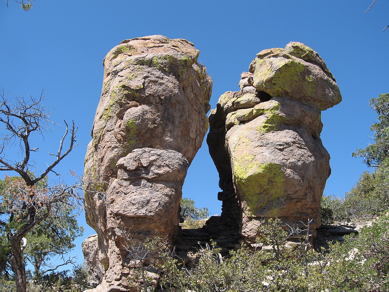 Rock pinnacles along the Massai Nature Trail at Chiricahua, then a national monument, in 2008 (file photo).