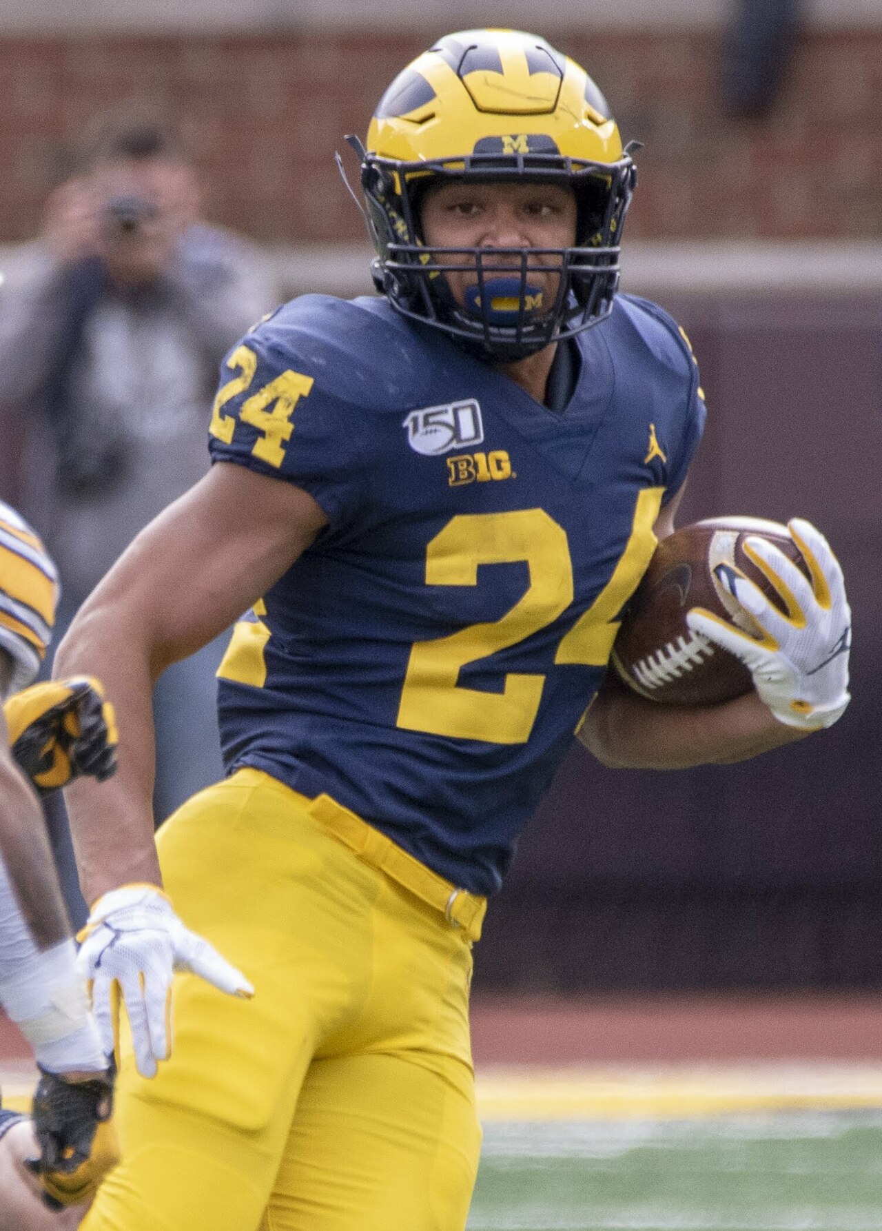 Zach Charbonnet playing for Michigan in 2019 (file photo).